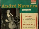 Supraphon LPV 468 Andre Navarra Violincello Prokofiev Beethoven Holecek LP