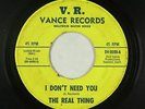 Garage 45 - Real Thing - I Don't Need You - Vance - mp3 - obscure