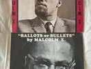 Two Malcolm X Vinyl LPs - Message To Grass Roots and Ballots Or Bullets VG VG+