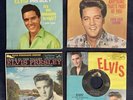 4 Elvis Presley 45’s Are You Lonesome Tonight, Stuck On You, Good Luck Charm……..