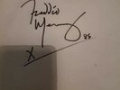 freddie mercury hand signed record sleeve, 1985, queen