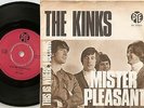 THE KINKS MISTER PLEASANT & WHERE I BELONG DANISH 45+PS 1967 FREAKBEAT MOD R&B