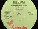 JETHRO TULL THICK AS A BRICK DANISH LP 1972 ROCK PSYCH 12 PAGE NEWSPAPER SLEEVE