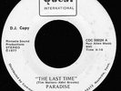 PARADISE 'The Last Time' Rare 1977 Near Mint Never played Disco Funk Promo 45
