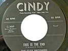 The Isley Brothers 45: This Is the End/Don't Be Jealous on Cindy C-3009