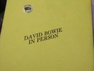 David Bowie In Person vinyles couleur rouge foncé trade mark