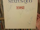 SIGNED STATUS QUO Autograph - VINYL  LP RECORD - 1982 -  Rock VG+