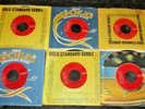 ELVIS PRESLEY 45 rpm RECORDS ( 6 )  all are RED LABEL GOLD STANDARD / RARER ONES
