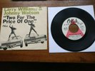 LARRY WILLIAMS 2 For The Price Of One Orig US 45 SOUL NORTHERN PROMO VG+ *LISTEN