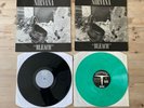 nirvana bleach vinyl x2 - one sub pop green - one tupelo black