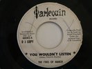 THE IDES OF MARCH YOU WOULDN'T LISTEN 45 INSANELY RARE 1966 PRIVATE GARAGE FUZZ