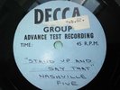 NASHVILLE FIVE STAND UP & SAY THAT 1961 UK ACETATE 45 VINYL 7