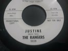 The Rangers - Justine bw Reputation Orig 1964 Challenge Promo 45 - Guaranteed