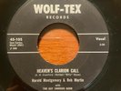 Gospel Bop 45 Harold Montgomery - Heaven's Clarion Call HEAR  Wolf-Tex Song Poem