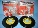 TOM & JERRY THE WILD WEST & CHARLIE CHOO CHOO MGM CARTOON SOUNDTRACK EP 45 LOT