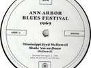 Mississippi Fred McDowell Ann Arbor Blues Festival 1969 Ltd 78 RPM Promo NM 10