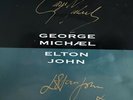 GEORGE MICHAEL & ELTON JOHN - DON'T LET THE SUN GO DOWN ON ME .fully AUTOGRAPHED