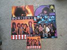 Bon Jovi Slippery When Wet Picture Disc & Three Single LP's & One 45 lot