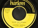 LIGHTNIN' HOPKINS: untrue / good old woman HARLEM 7