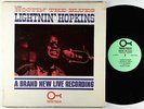 Lightnin' Hopkins - Hootin' The Blues LP - Prestige Mono RVG VG++