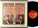 Lightning Hopkins - With His Brothers & Barbara Dane LP - Arhoolie VG+