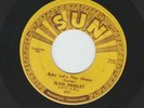 ROCKABILLY- ELVIS PRESLEY - BABY LET'S PLAY HOUSE -w PUSHMARKS -HEAR1955 SUN 217