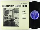 Mississippi John Hurt - Folk Songs And Blues LP - Piedmont