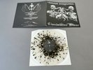 SATANIC WARMASTER / CLANDESTINE BLAZE lim clear spaltter Vinyl LP Same (2004)