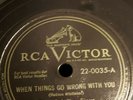 TAMPA RED. RCA 22-0035 WHEN THINGS GO WRONG WITH YOU.  VG+ OR BETTER.