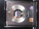 WHITNEY HOUSTON RIAA FRAMED PLATINUM RECORD ARISTA SELF TITLED 1985 ZA1417