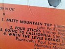 Led Zeppelin - 4 Symbols LP Misty Mountain Top Misprint On Label Rare Near Mint
