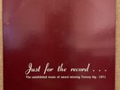Tommy Vig “Just For The Record” RARE PRIVATE JAZZ LP BENNY POWELL FRANK ROSOLINO