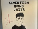 SAM FENDER SEVENTEEN GOING UNDER SIGNED HAND SPRAYED VINYL 12” LP ALBUM RECORD