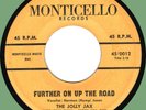 JOLLY JAX (w/ Hump Jones) Further on up the Road 45rpm Monticello '62 bluesy R&B