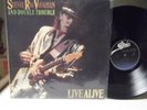 STEVIE RAY VAUGHAN LIVE ALIVE  DOUBLE 2 LP ON EPIC  RECORDS 1986 ORIG EXCELLENT