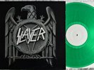 RARE  EX+  SLAYER CLASH OF THE TITANS 1990 SGH RECORDS GREEN VINYL THRASH METAL