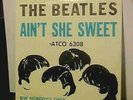 Vintage The Beatles AIN'T SHE SWEET Atco 6308 45 RPM Record In Picture Sleeve
