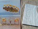 NEIL YOUNG On The Beach Floral Interior Cover Custom Inner Sleeve No Barcode