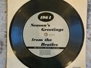 Beatles '64 FAN CLUB Seasons Greetings  Intact Tri-Fold Flexi Disc VG+