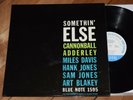 Cannonball Adderley Somethin Else VG+ W63 DG Ear Blue Note lp Miles Davis