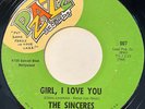 SINCERES Girl I Love You/Don't Waste My Time RARE NORTHERN SWEET SOUL 45 *hear*