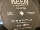 SAM COOKE 78 RPM - You Send Me / Summertime - Keen 4-4013, 1957, VG+