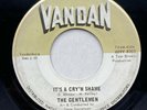 THE GENTLEMEN-IT'S A CRY'N SHAME-VANDAN 45-TEXAS GARAGE FUZZ MONSTER CRACKED