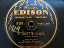 78rpm Edison Electric 11007 Bob Pierce w/ Arthur Schutt - Etiquette Blues E--/E-