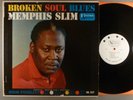 Memphis Slim  Broken Soul Blues   Mono White Label Promo  Blues, Piano Blues
