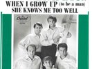 BEACH BOYS 45  When I Grow Up (To Be A Man) / She Knows Me Too Well  w/pic - NM