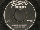 LIGHTNING SLIM: i can't live happy / new orleans bound FEATURE 7