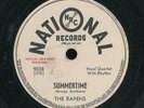 78tk-R&B vocal group-NATIONAL 9038-Ravens-(Summertime/Write me a letter)-PROMO