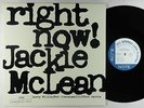 Jackie McLean - Right Now  LP - Blue Note Japan - BST 84215 Reissue VG++