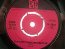 DAVID BOWIE .THE LOWER THIRD- I CAN'T HELP THINKING ABOUT ME. EX, RARE.